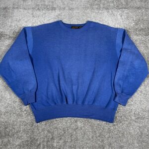 Vintage Eddie‎ Bauer Sweatshirt Men's XL Blue Crew Neck Long Sleeve Blank